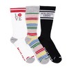 MUK LUKS Womens 3 Pack Cotton Compression Crew Socks - 3 of 4