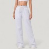 Anna-Kaci Active Women's Wide Leg Lounge Pants with Elastic Waistband and Adjustable Drawstring Closure - 3 of 4