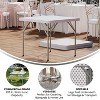 Flash Furniture 2.85-Foot Square Granite White Plastic Folding Table - 4 of 4