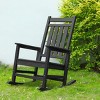 Outdoor Rocking Chair,Rocking Chair With Wood-Texture,Rocking Chair For Sale,All Weather Resistant Rocking Chair For Lawn Garden-Cuddlewood - 2 of 4