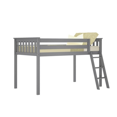 Max & Lily Twin Low Loft Bed, Grey : Target