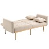 CAVINAS Loveseat Sofa with Metal Feet, Modern Convertible Sofa, Vintage Accent Sofa, Upholstered Sofa Couch for Living Room - 4 of 4