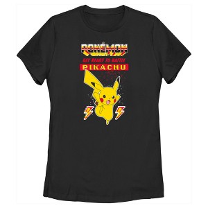 Women's Pokemon Get Ready to Battle Pikachu Retro T-Shirt - 1 of 4