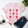 Simply Sage Market Strawberry Watercolor Chart Short Sleeve Tee - 3 of 4