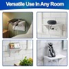 5 Star Super Deals Wall Outlet Shelf – Space Saving Hides Cords with Cable Channel, Easy Install Versatile for Kitchen Bathroom - 2 of 4