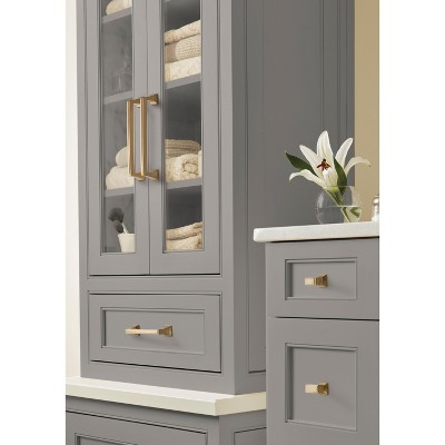 Golden Champagne 3-3/4" Steel Cabinet Drawer Pull