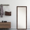 28" x 64" Wildwood Framed Full Length Floor/Leaner Mirror Brown - Amanti Art: Modern Rectangle, Polystyrene Frame, Wall Mountable - 4 of 4