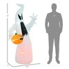 NAYSAYE Party Decoration and Accessories Inflatable Halloween Figure with Pumpkin for Outdoor Celebration, White, 25.5"*70.8"*2.4" - 3 of 4