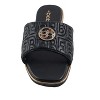 bebe Women's Sandals - Slip-On Flats Quilted Slide Sandals with Metal Logo Medallion - 4 of 4