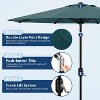 TackView 10FT Outdoor Patio Umbrella with Push Button Tilt and Crank Handle, Market Umbrella with 8 Umbrella Ribs, UV Protection - 4 of 4