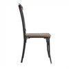 iNSPIRE Q Black Metal X-Cross Back Wood Dining Chairs (Set of 2) - 2 of 4