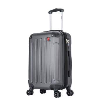 DUKAP Intely Hardside Carry On Spinner Suitcase with Integrated USB Port