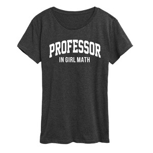 Women's - Instant Message - Professor In Girl Math Short Sleeve Graphic T-Shirt - 1 of 4