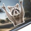 TruAIR Funny Rocking Raccoon Car Sticker - 3 of 4