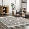 Nuloom Paola High Low Textured Shaggy Diamond Dotted Indoor Area Rug - Grey 5x7 - 2 of 4