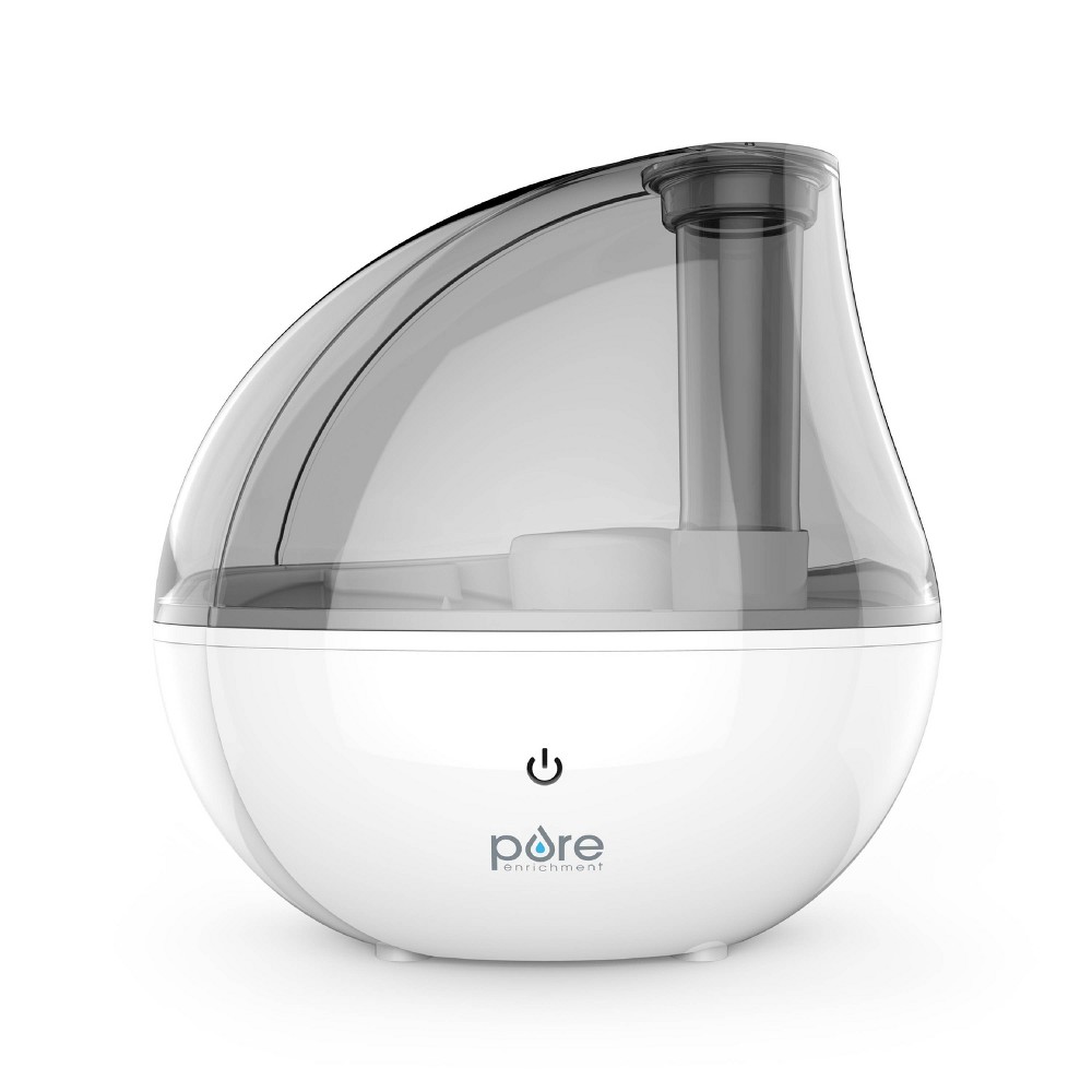 Pure Enrichment MistAire Ultrasonic Cool Mist Humidifier Silver: Bedroom & Baby Use, 1.5L, 25hr Run, No Filter Needed