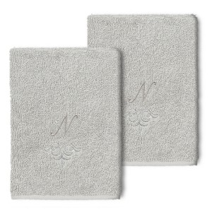 Linum Home Textiles 100% Turkish Cotton MONICA 2PC Embellished Washcloth Set - 1 of 1