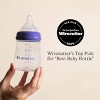 Lansinoh Anti-Colic Baby Bottles for Breastfeeding Babies, Formula Feeding, Breast Milk Storage - Slow Flow Nipples (Size 2S) - 5oz/3pk - 4 of 4