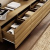 Famapy Modern Wood TV Console with Decorative Strips - Stylish Storage for Living Rooms - 4 of 4