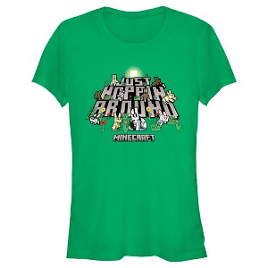 Juniors Womens Minecraft Just Hoppin' Around T-Shirt - 1 of 4