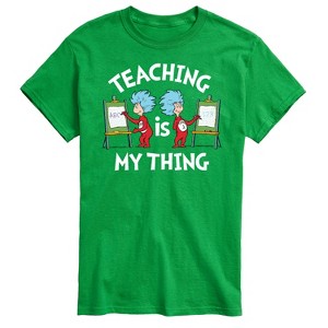 Men's - Dr. Seuss - Teaching Is My Thing Short Sleeve Graphic T-Shirt - 1 of 4