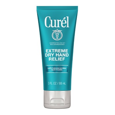 Curel Extreme Dry Hand Hand Relief Cream, Long Lasting Relief After Washing Hands, Travel Size Lotion - 3 fl oz