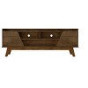 Sapphtopaz Modern TV Stand Media TV Console for TVs Up to 55" with Storage Cabinets & 2 Open Shelves TV Stand with Wood Leg for Living Room - 3 of 4