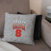 NCAA Syracuse Orange 16" Heather Gray Sweatshirt Pillow - 3 of 4