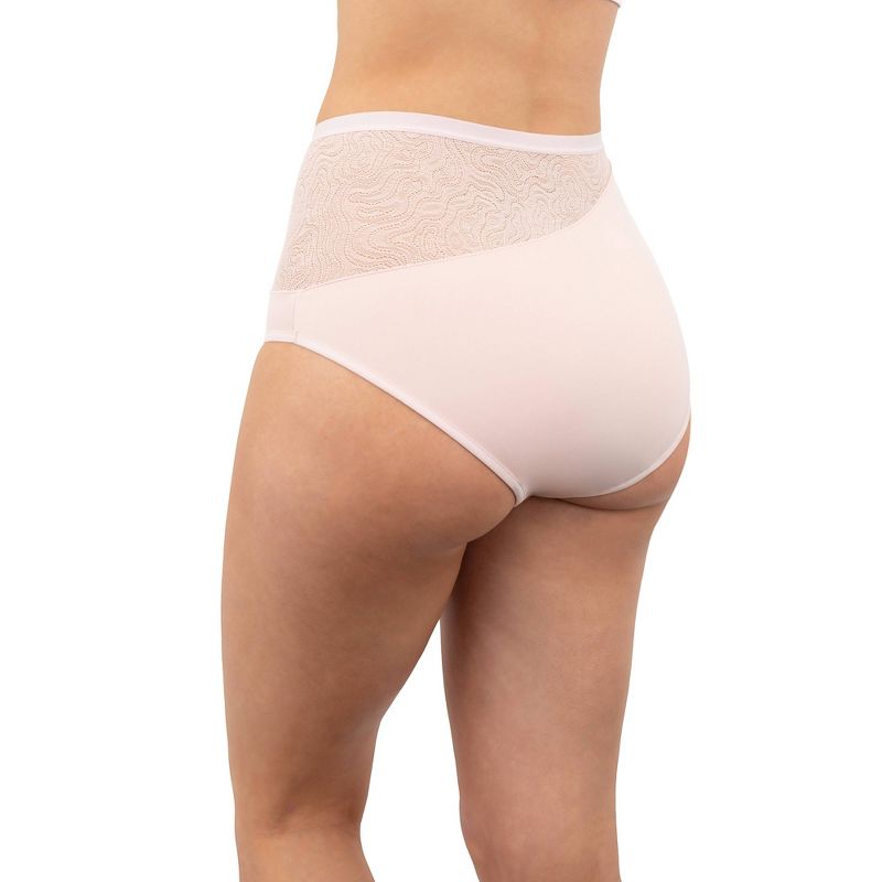 Saalt Leak Proof Period Underwear Regular Absorbency - Soft-Stretch European Lace High Waist Briefs, 4 of 11