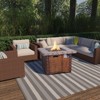 CASAINC 34.5 inch  Propane Fire Pit Table with 50000 BTU Auto-Ignition Propane Gas Firepit with Waterproof Cover - 2 of 3