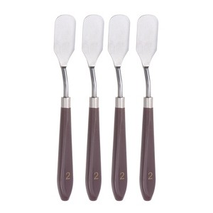 Unique Bargains Stainless Steel Plastic Handle Flexible Polished Palette Knife for Oil Acrylic - 1 of 4