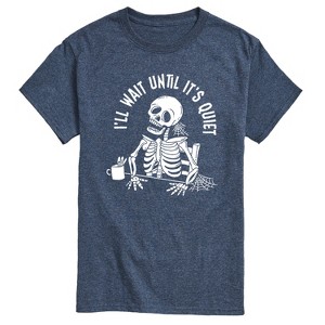 Men's - Instant Message - I'Ll Wait Skeleton Short Sleeve Graphic T-Shirt - 1 of 4