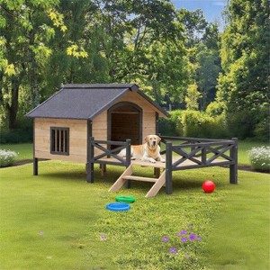 CuisinSmart Dog Houses Outdoor, Dog House Outside Weatherproof Dog Kennel for Medium/Small Dogs - 1 of 4