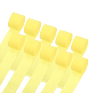 Unique Bargains Fine Texture Lightweight Soft to the Touch Not Easy to Fade Crepe Paper Streamers 10 Pcs - 1 of 4