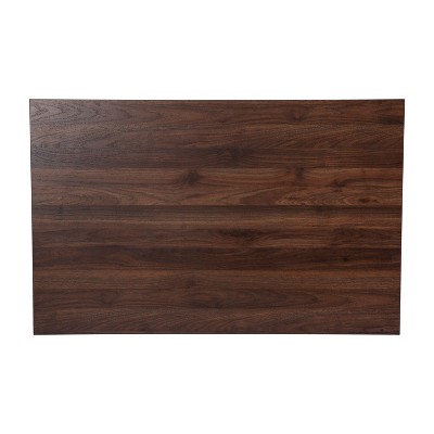 Hatfield 48" Dark Walnut Mid-Century Modern Engineered Wood Dining Table