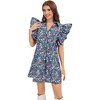 LEVEN SIXTEEN Floral Baby Doll Mini Summer Dress - 3 of 3