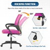 BestMassage Office Chair Computer Chair Desk Chair with 360 Degree Swivel & Lumbar Support Suitable for Office Home - 3 of 4