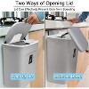 EBF Home 2.4 Gallon Kitchen/Bathroom Compost Bin for Countertop, Hanging Trash Can with Lid for Bathroom/Bedroom/Camping, Mountable Compost Bucket - 4 of 4