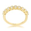 Slickblue Women’s 0.27ct CZ Pave Set Band Ring, 14k Gold / Rhodium, Classic Clear Stone Design, Size 5-10 - 2 of 4