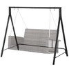 Resenkos Heavy Duty Swing Frame, Metal Porch Swing Stand, 528 lbs Capacity, Perfect for Backyard, Patio, Lawn, White - 2 of 4