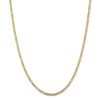 Black Bow Jewelry 3mm, 10k Yellow Gold, Concave Figaro Chain Necklace - 3 of 4