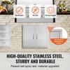 VEVOR BBQ Access Door, 26W x 24H Inch Double Outdoor Kitchen Door, Stainless Steel Flush Mount Door, Wall Vertical Door with Handles - 4 of 4