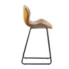 Set of 2, Leather Dining Chair with High-Density Sponge, PU Chair Kitchen Stools for Dining room,homes, kitchens - 4 of 4