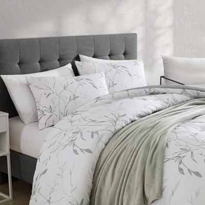Twin Green Microfiber Reversible Bedspread Set