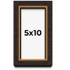 PosterPalooza | Panoramic Modern Shadow Box 1" Depth Brown Frame - UV Acrylic, Backing, Hanging Hardware - 2 of 4