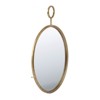 Grungis Round Wall Mirrors with Metal Frame,Accent Mirror with Small Gold Ring for Living Room,Entryway,Office - 2 of 4