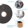 AMMER Weather Stripping Door Seal 1/2 Inch Wide x 1/4 Inch Thick, Adhesive Foam Tape for Soundproofing Windows, 2 Rolls 26FT, Black - 4 of 4