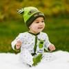 Pavilion Gift Company - Green Silly Monster - 6-12 Months Sleeper - One Piece Pajamas - 2 of 4