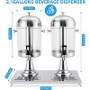 Beverage Dispenser with Ice Core, Stainless Steel Large Cold Drink Dispenser with Stand, Spigot & Drip Tray for Partiy Wedding Event - 3 of 4