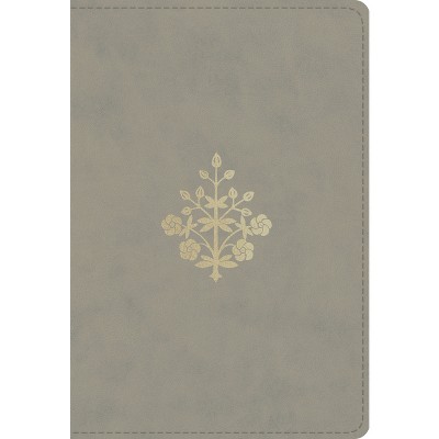 ESV Large Print Compact Bible, Red Letter (Trutone, Stone, Branch Design) - (Leather Bound)